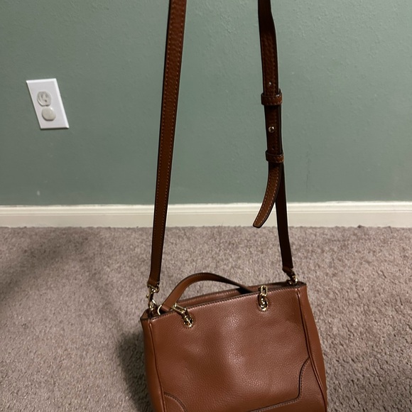 Tory Burch Brown Leather Tote Bag - Picture 5 of 7